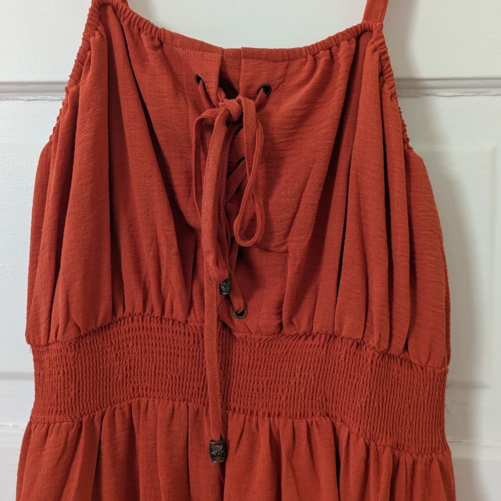 Rust Red Renaissance Dress - Picture 4 of 7